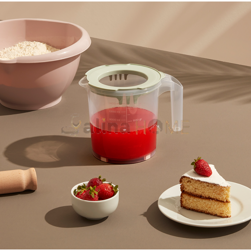 DÜNYA MİKSER KABI KAPAKLI 1600 ML 1*24