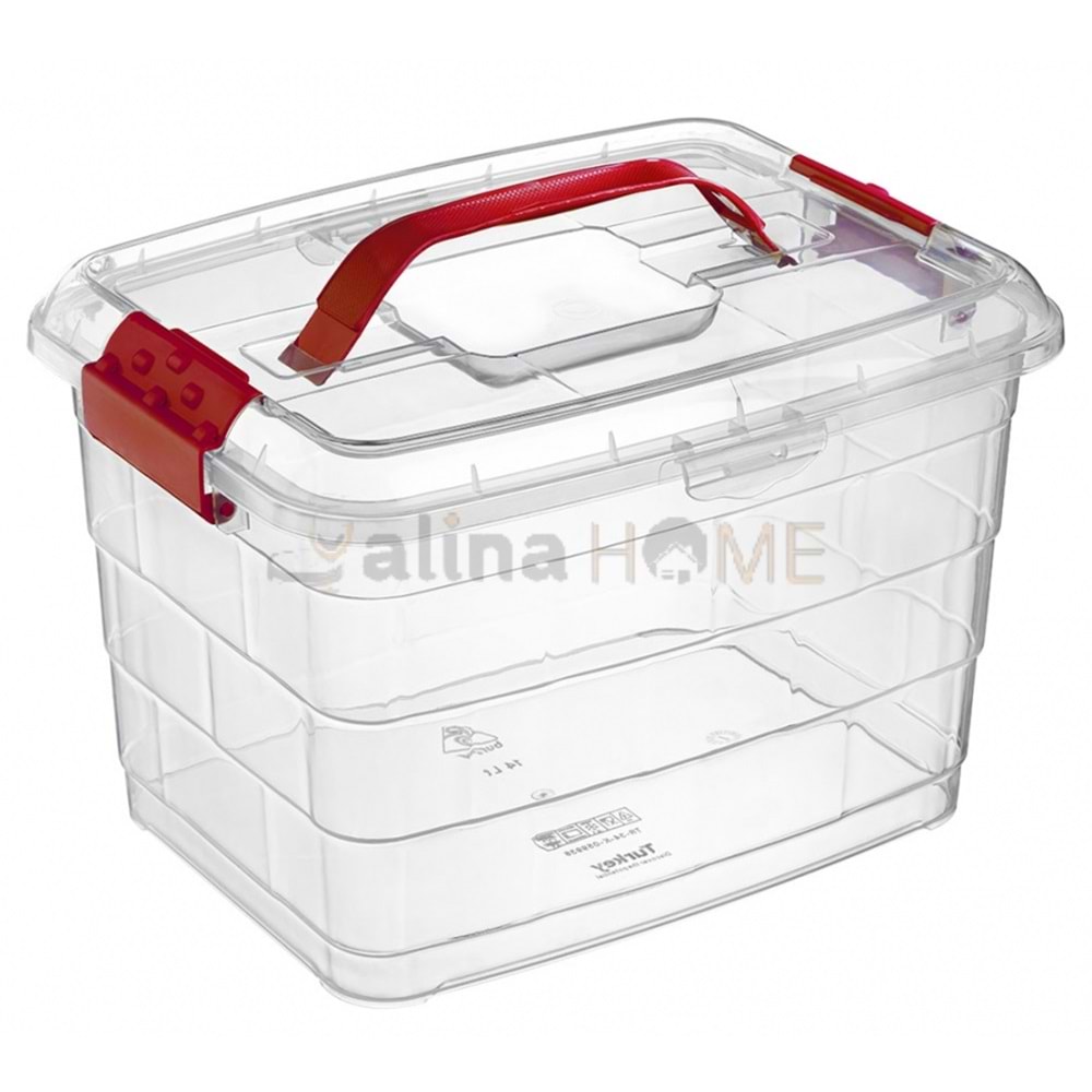 BURSEV TETRİS TAŞIMA KABI KULPLU 14 LT 1*12