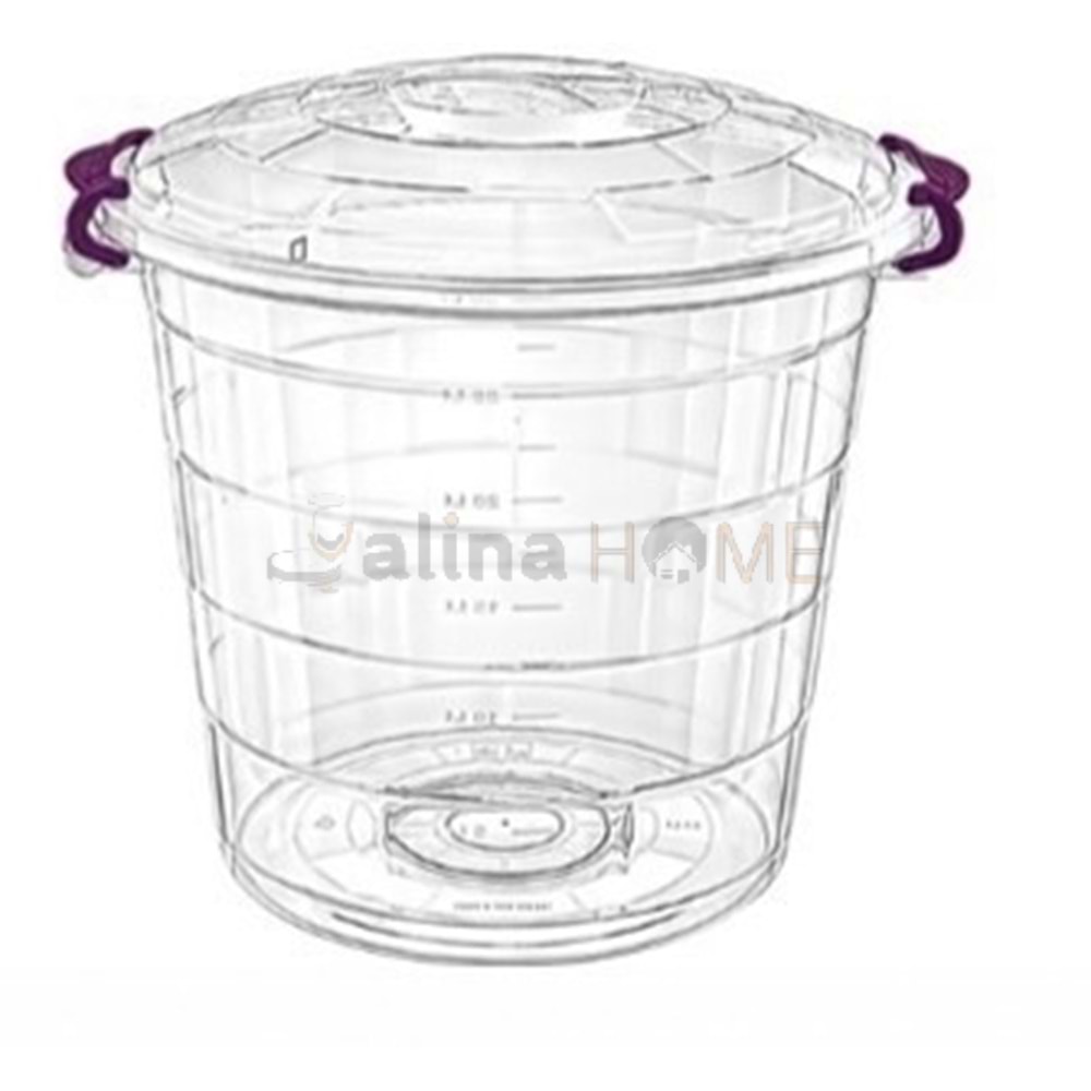 BURSEV TETRİS BAKLİYAT KOVASI ŞEFFAF 30 LT 1*10
