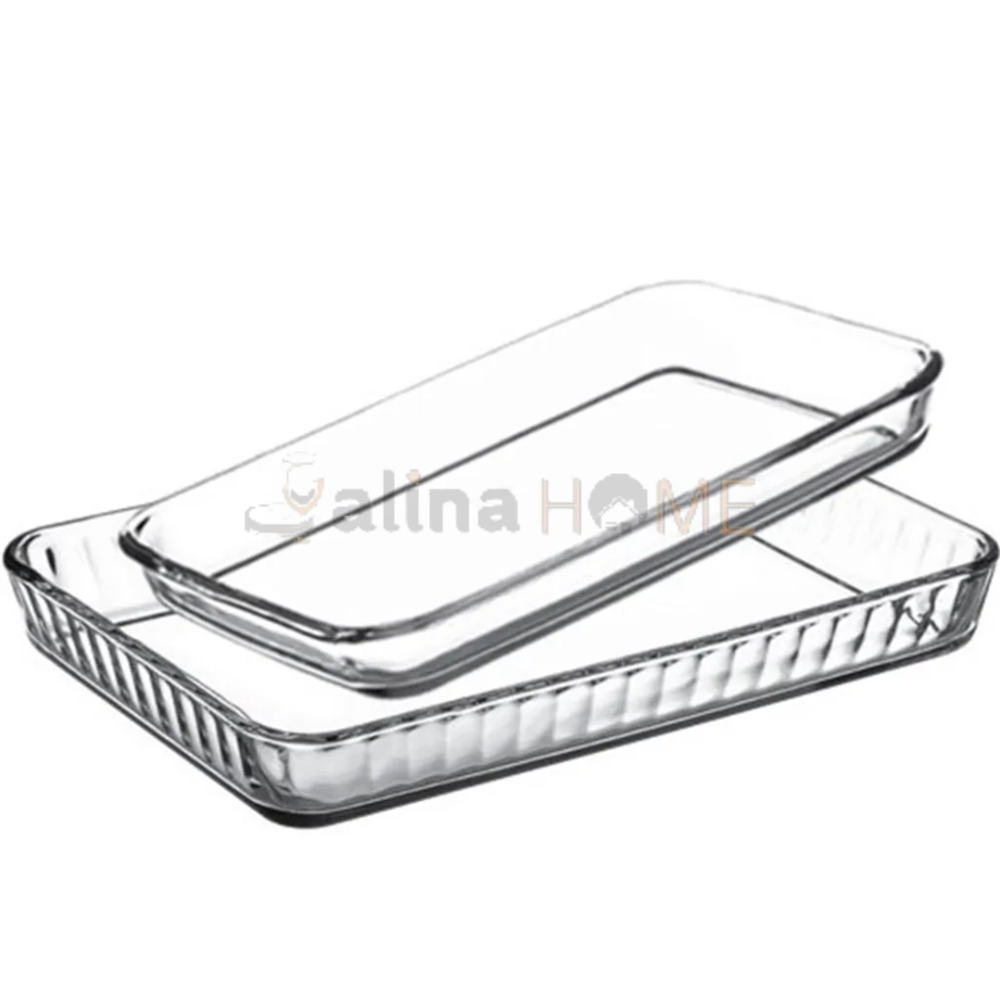 PAŞABAHÇE BORCAM DİKDÖRTGEN 2 Lİ BÜYÜK TEPSİ 40x27-33x21 CM 1*4