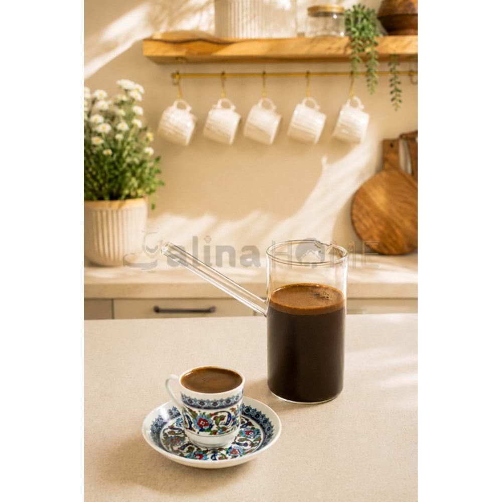 HEREVİN CEZVE BOROSİLİKAT 360 ML CEZVE 1*20