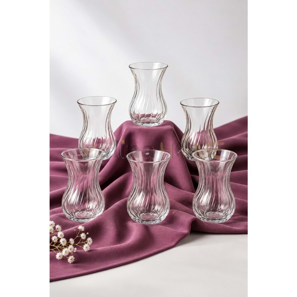 PAŞABAHÇE ÇAY BARDAĞI BOUQUET 6 LI 170 CC 1*4