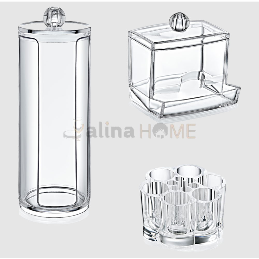 BEE HOME ORGANİZER KRİSTAL DÜZENLEYİCİ 3 LÜ SET 1*12