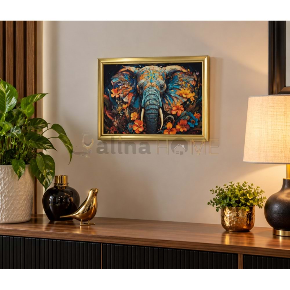 ALP TABLO KABARTMA ÇİÇEK DESEN TABLO KARE 26x21 CM 1*48