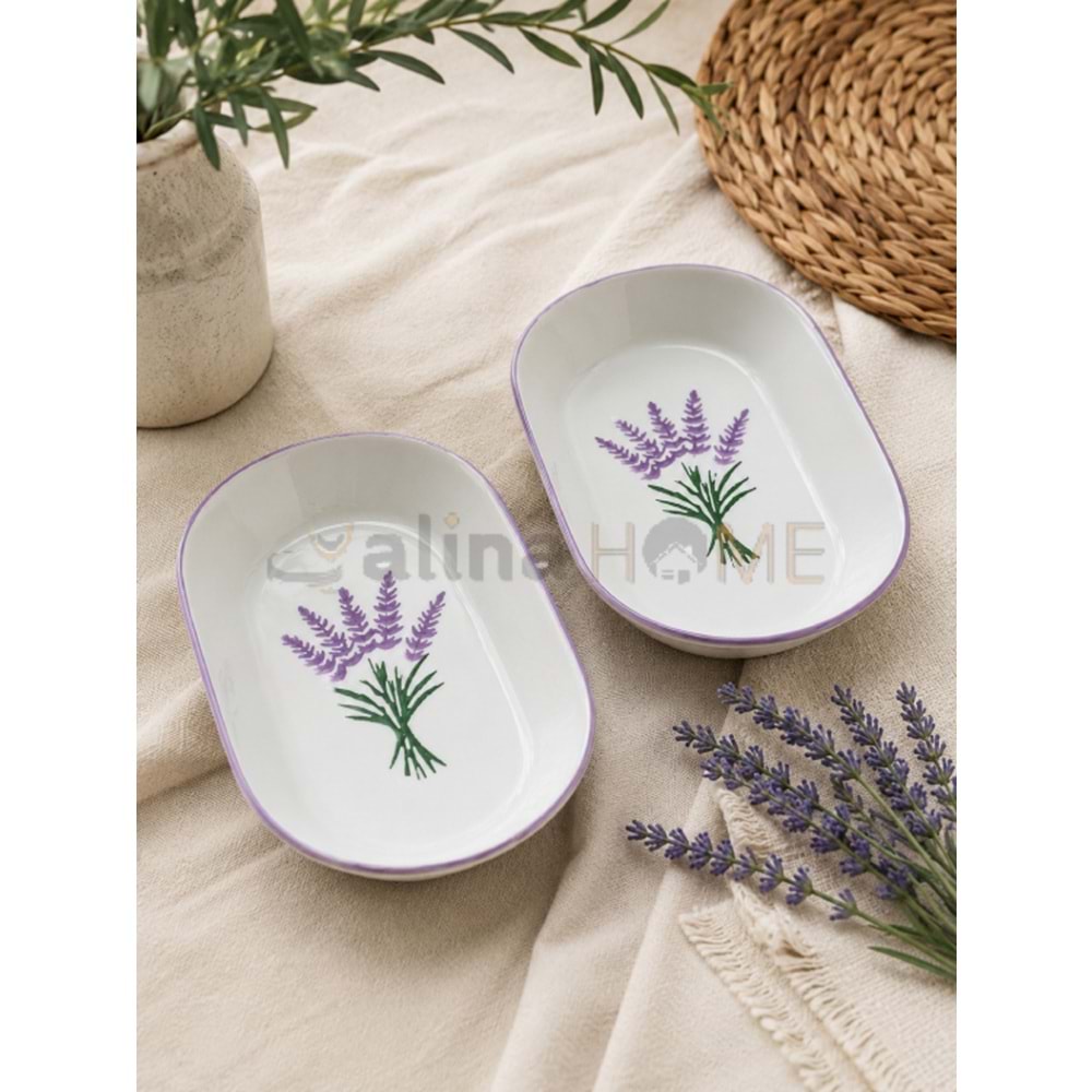 ASEL SERAMİK KAYIK LAVANTA OVAL KAYIK 24,5 CM 1*24