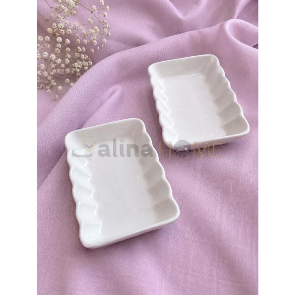 ASEL SERAMİK KAHVALTILIK 14x9 CM ÇEREZLİK 1*40