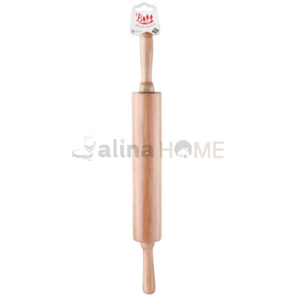 BALSA AHŞAP BÜYÜK BOY DÖNERLİ MERDANE 1*18