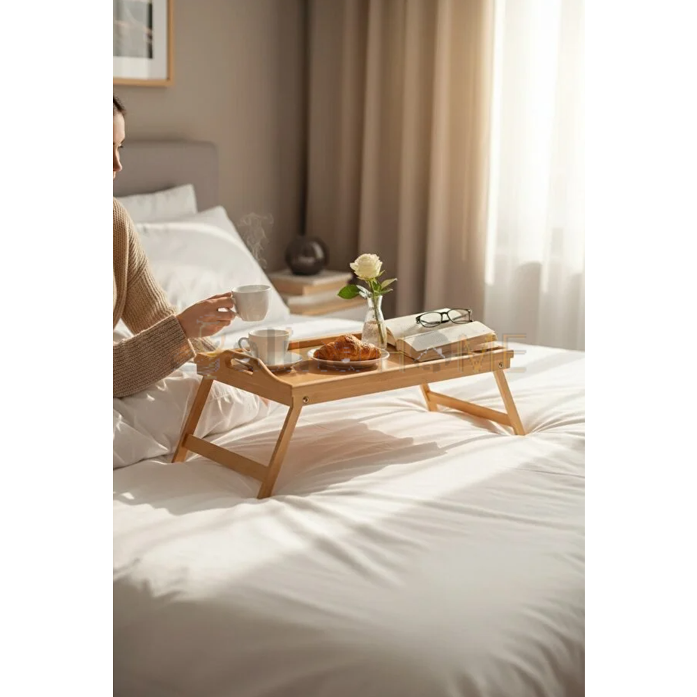BALSA BAMBU SUNUM TEPSİSİ AYAKLI 50x30 CM 1*12