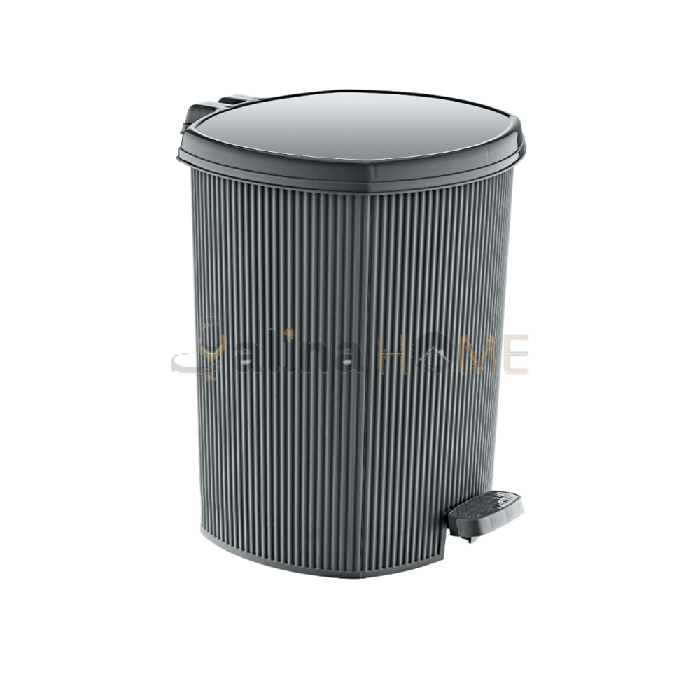 ÖZER ÇÖP KOVASI PEDALLI ÇİZGİLİ 2 NO 6 LT 1*12