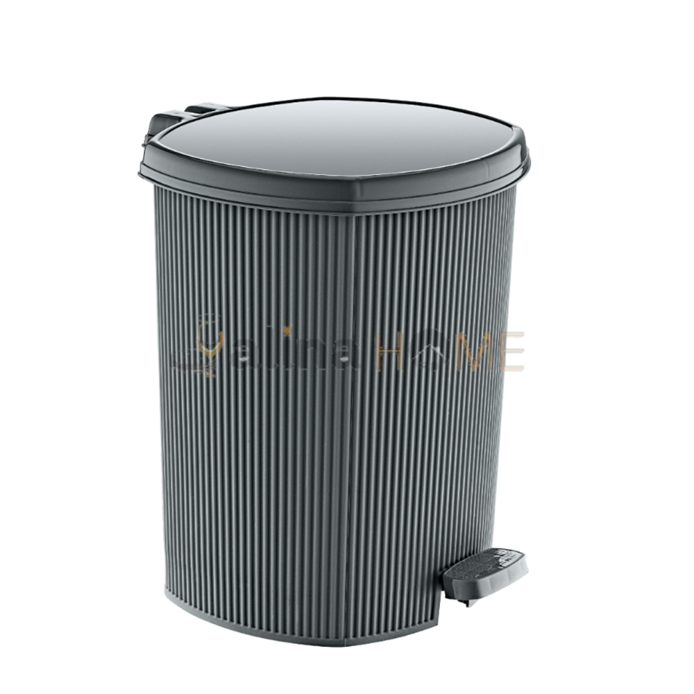 ÖZER ÇÖP KOVASI PEDALLI ÇİZGİLİ 3 NO 11 LT 1*12