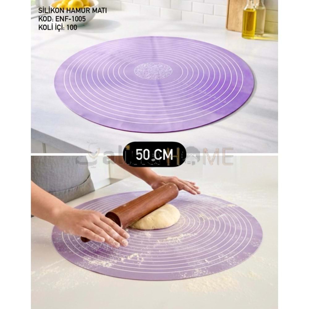 ENF SİLİKON HAMUR MATI YUVARLAK 50 CM 1*100