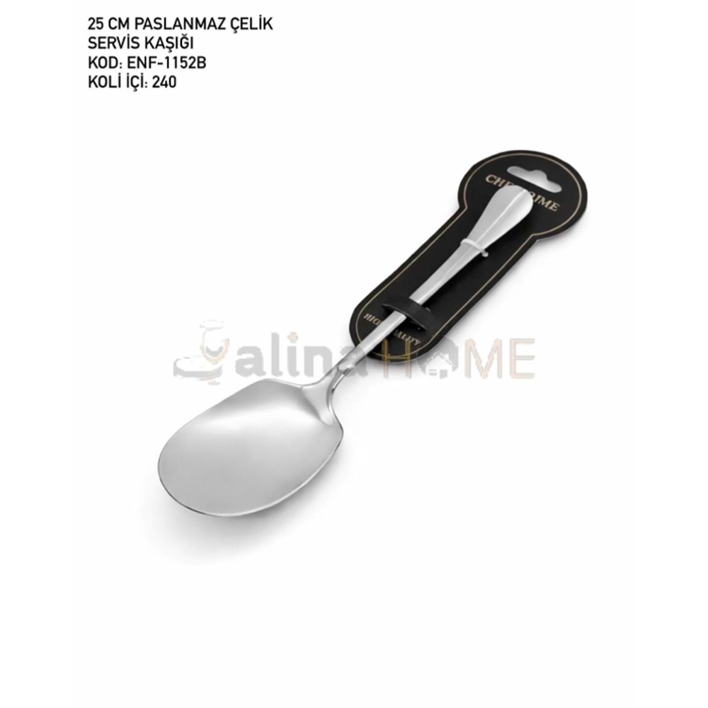 CHEF PRİME SERVİS KAŞIĞI METAL BÜYÜK BOY 25 CM