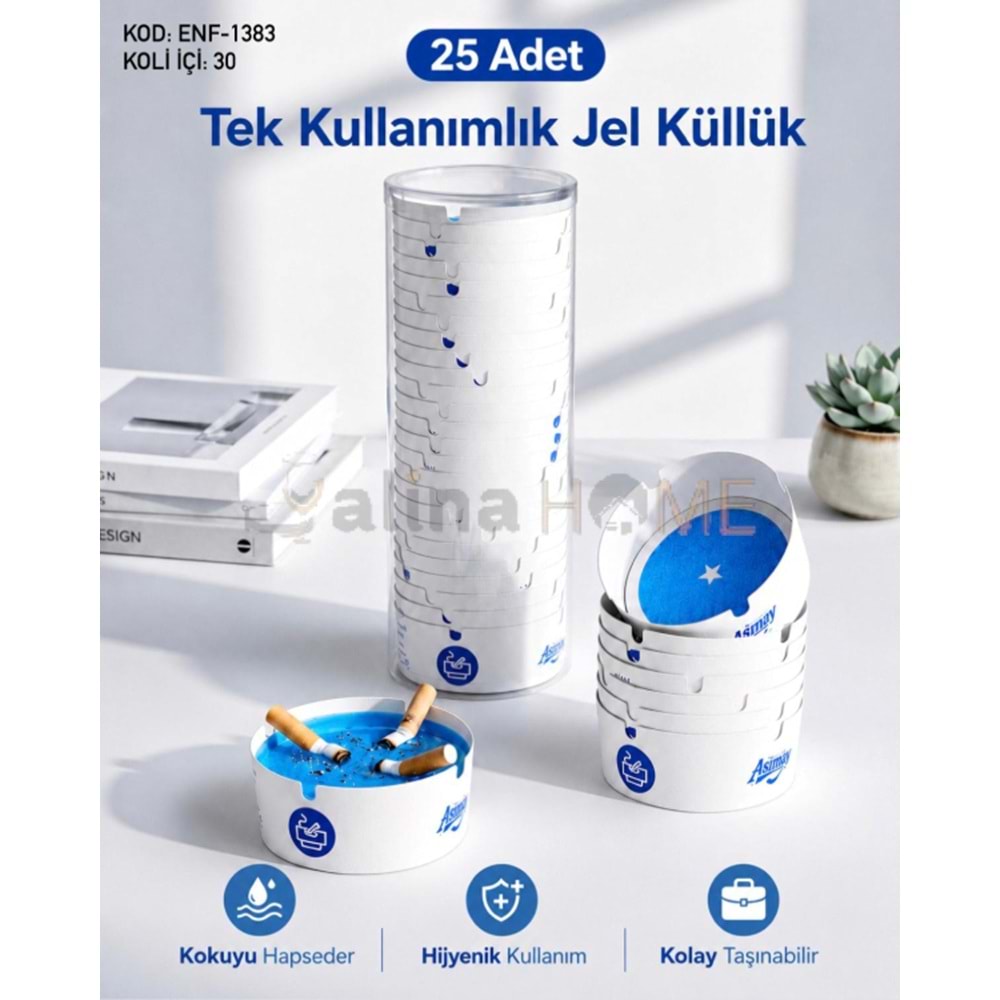 ENF KÜLLÜK TEK KULLANIMLIK JEL KAĞIT KÜLLÜK 25 Lİ 1*30