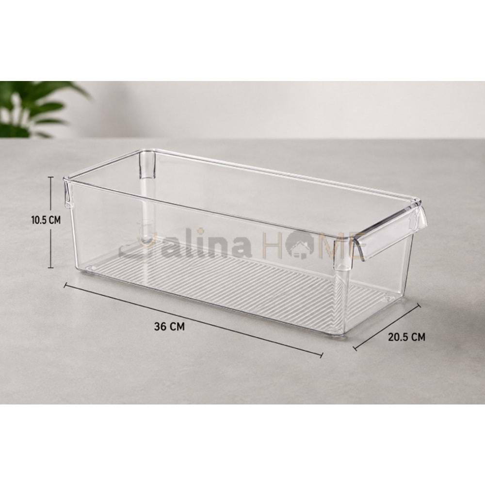 EMHOUSE ORGANİZER TALL CLEAR MAXİ MODULAR 36x20.5 CM 1*12