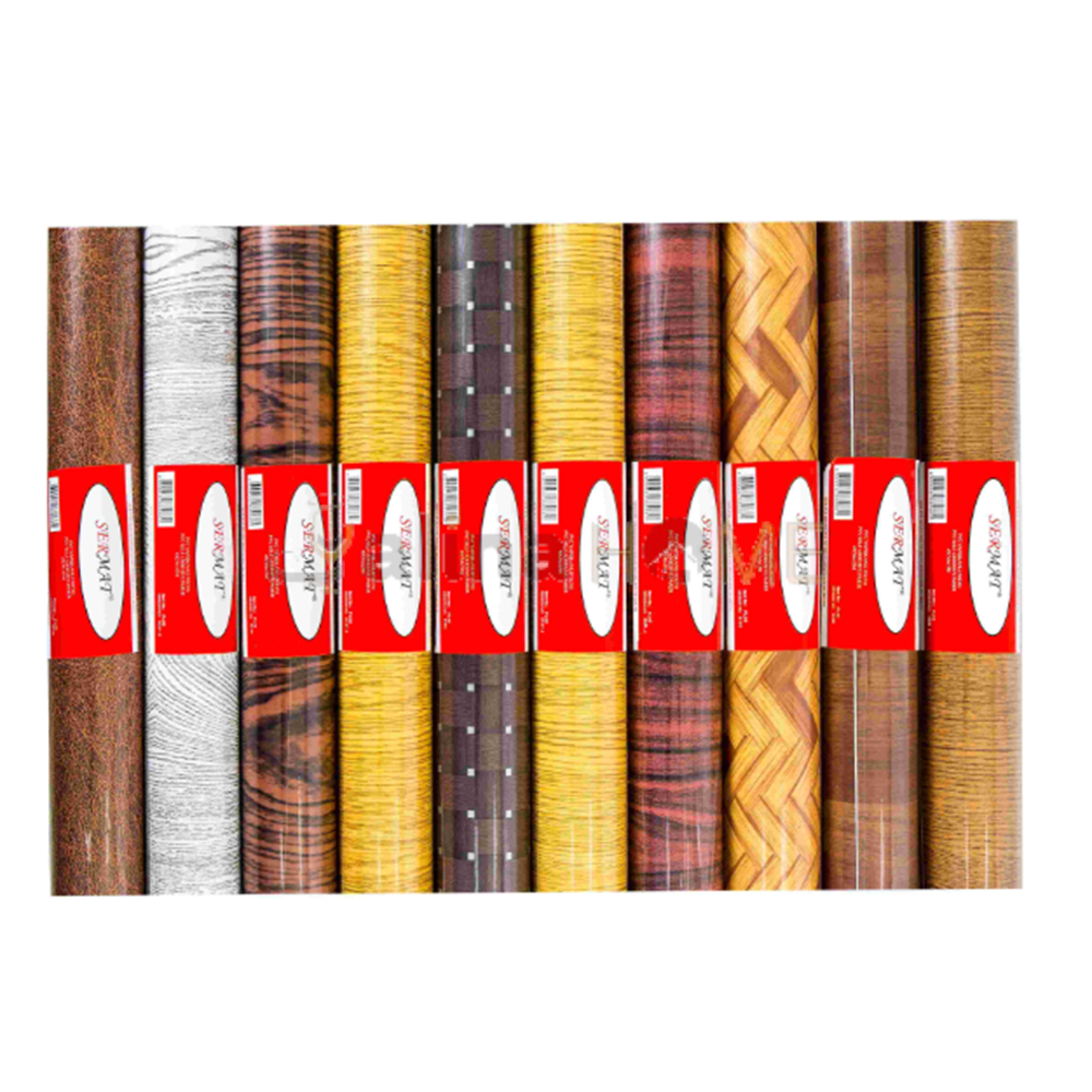 SERMAT YAPIŞKANLI FOLYO AHŞAP 45cm X 15mt 1*12