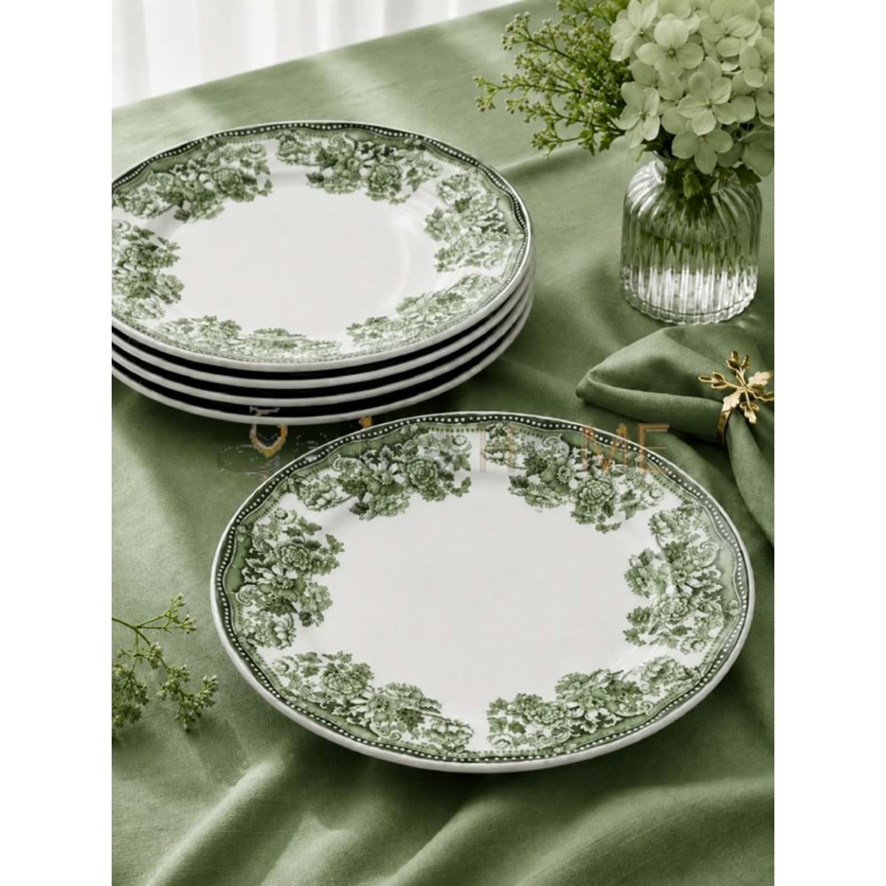 ÜLGER FLORA YEŞİL SERVİS TABAĞI 6 LI 1*4