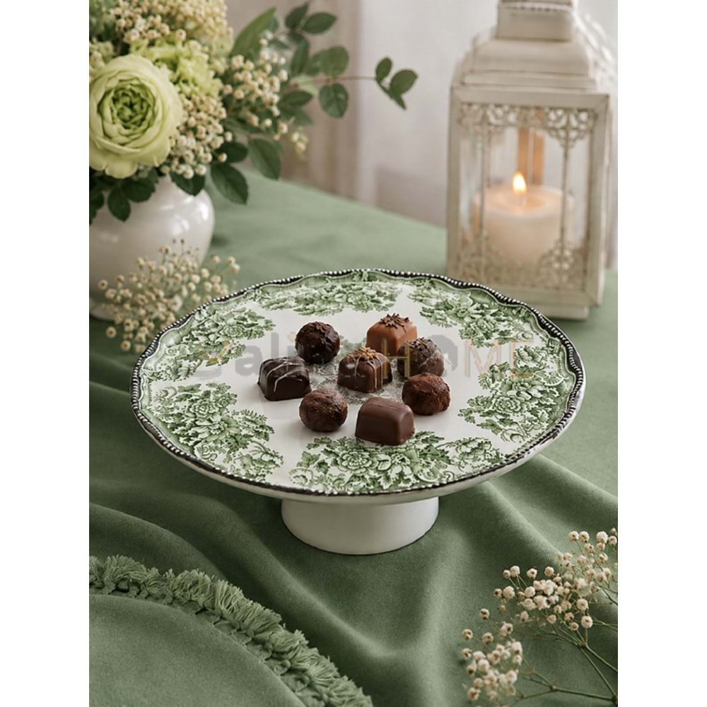 ÜLGER FLORA YEŞİL AYAKLI ÇİKOLATA TABAĞI 1*12