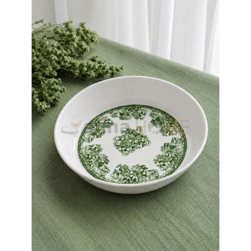 ÜLGER FLORA YEŞİL SALATA KASESİ 1*12