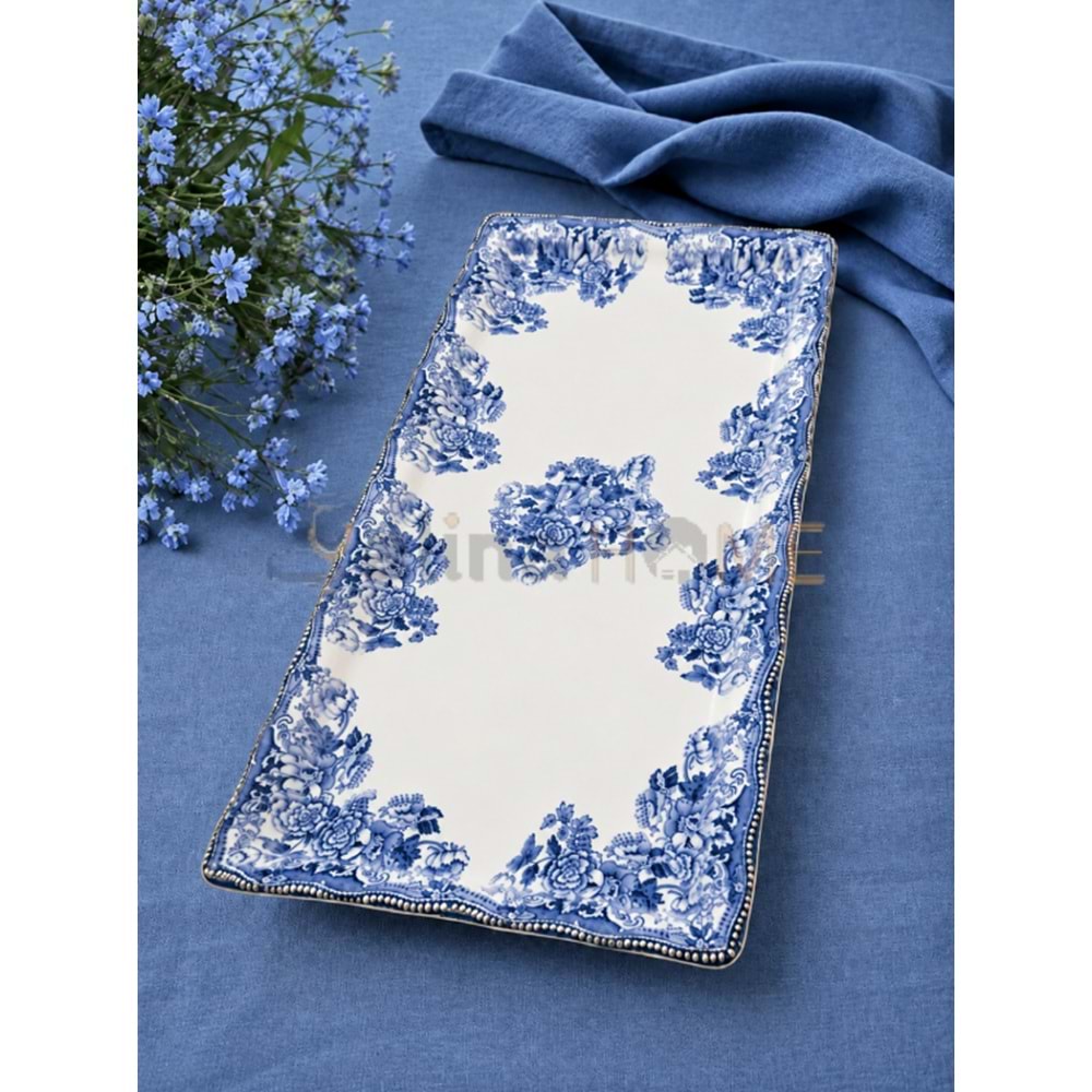 ÜLGER FLORA MAVİ BATON SUNUM TABAĞI 1*12