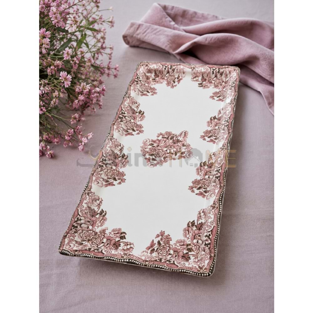ÜLGER FLORA PEMBE BATON SUNUM TABAĞI 1*12