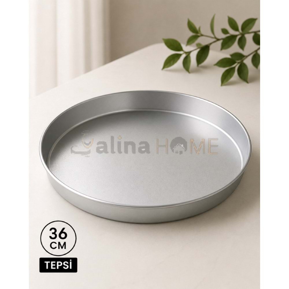 ARKOM ALÜMİNYUM KORDONLU FIRIN TEPSİ 36 CM ELOKSALLI 1*25