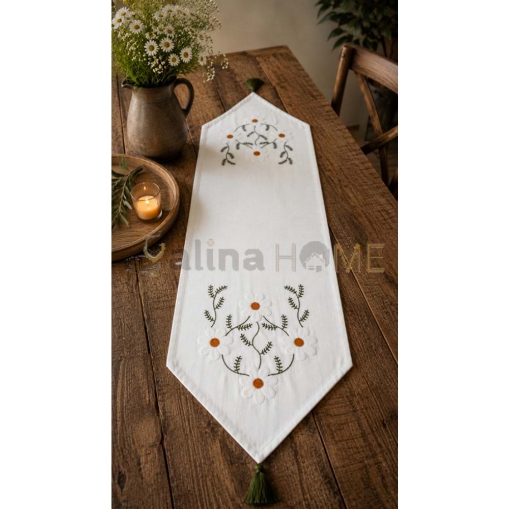 İNCİ HOME KETEN RUNNER RANIR 40x106 CM 1*10