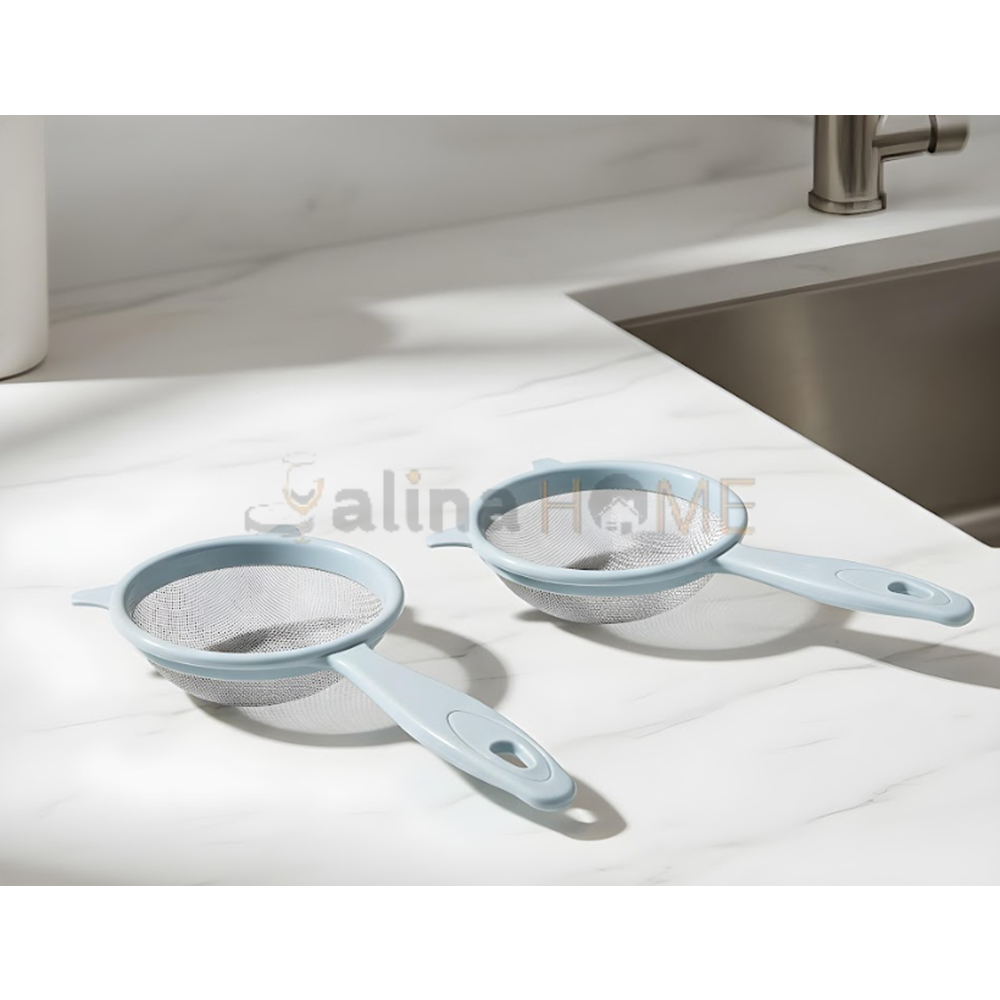 BZD IVORY SÜZGEÇ PLASTİK SAPLI SÜT SÜZGEÇİ İÇİ METAL 12 CM 1*300
