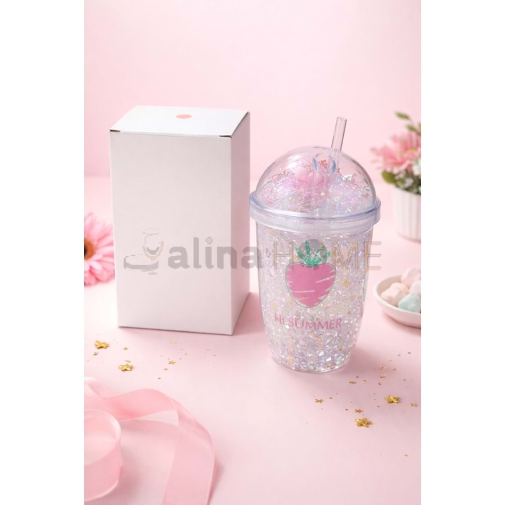 KRD PİPETLİ BARDAK AKRİLİK DESENLİ 1*60