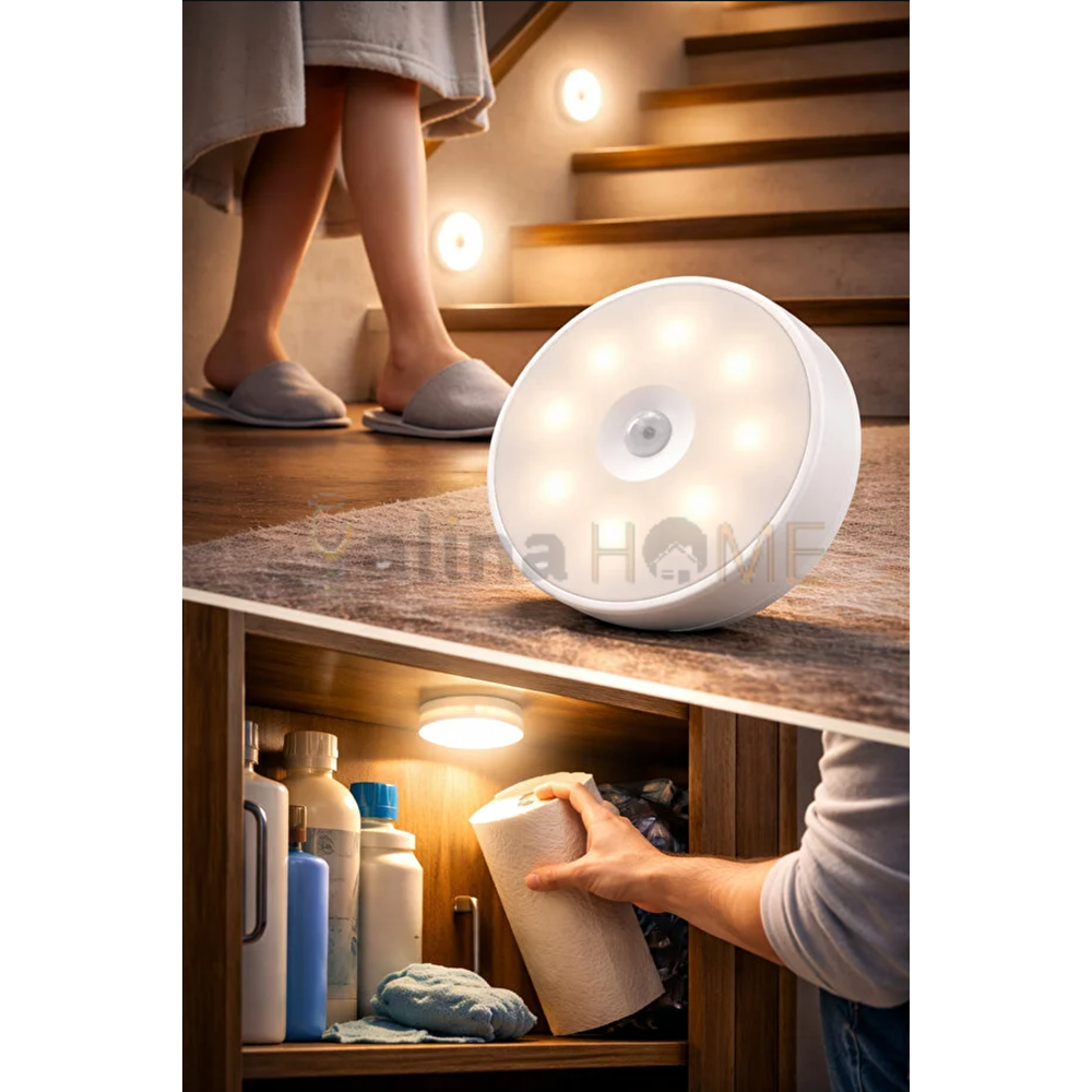 KRD LED LAMBA LOKSA YUVARLAK YAPIŞKANLI VE ŞARJLI 1*200