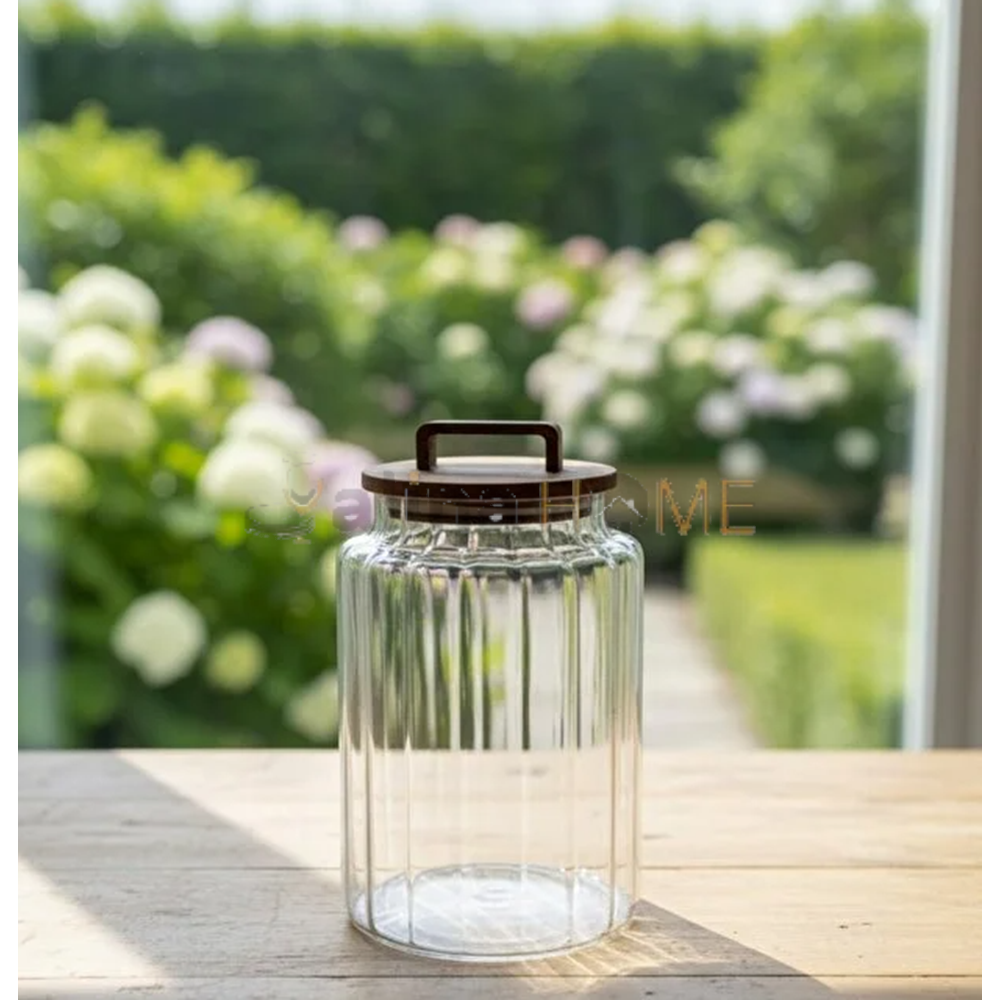 LUCA MİA CAM KAVANOZ AVORA AKASYA KAPAKLI 1200 ML 1*12