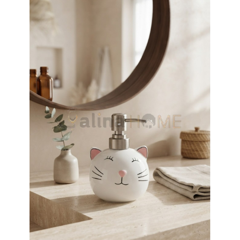LUCA MİA SERAMİK SIVI SABUNLUK PATO KEDİ MODEL 1*48
