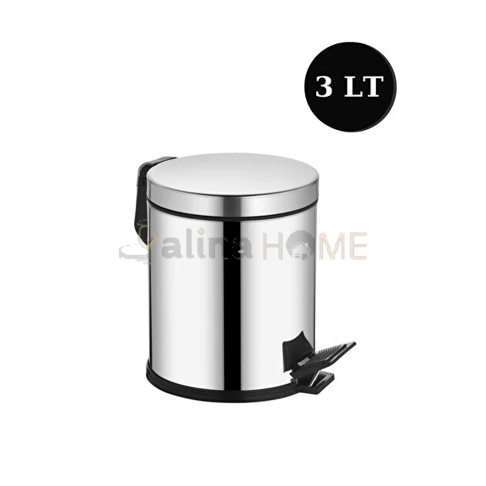 MİKRO ÇÖP KOVASI METAL PEDALLI 3 LT 1*8