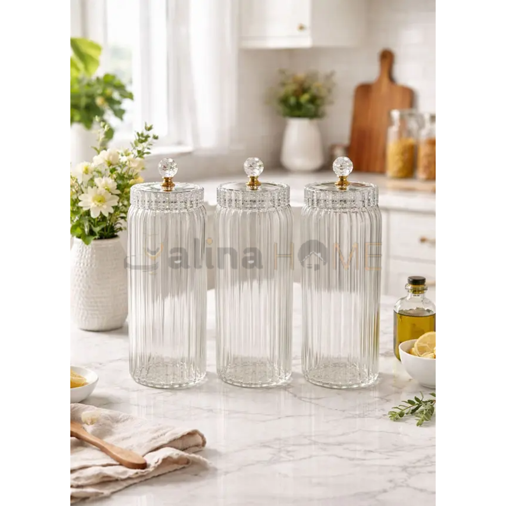 MLN CAM KAVANOZ KRİSTAL KAPAKLI 1500 ML 1*12