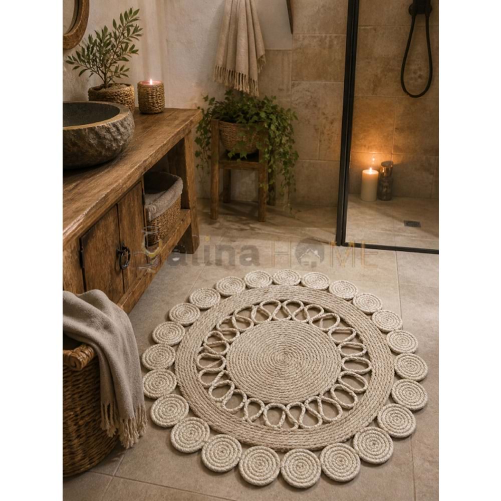 MLN HASIR BANYO PASPASI YUVARLAK 80 CM 1*20