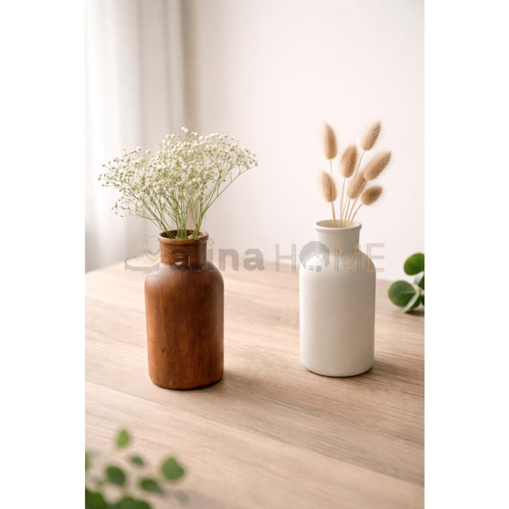 MLN SERAMİK SİLİNDİR PİNTEREST VAZO 20 CM 1*24