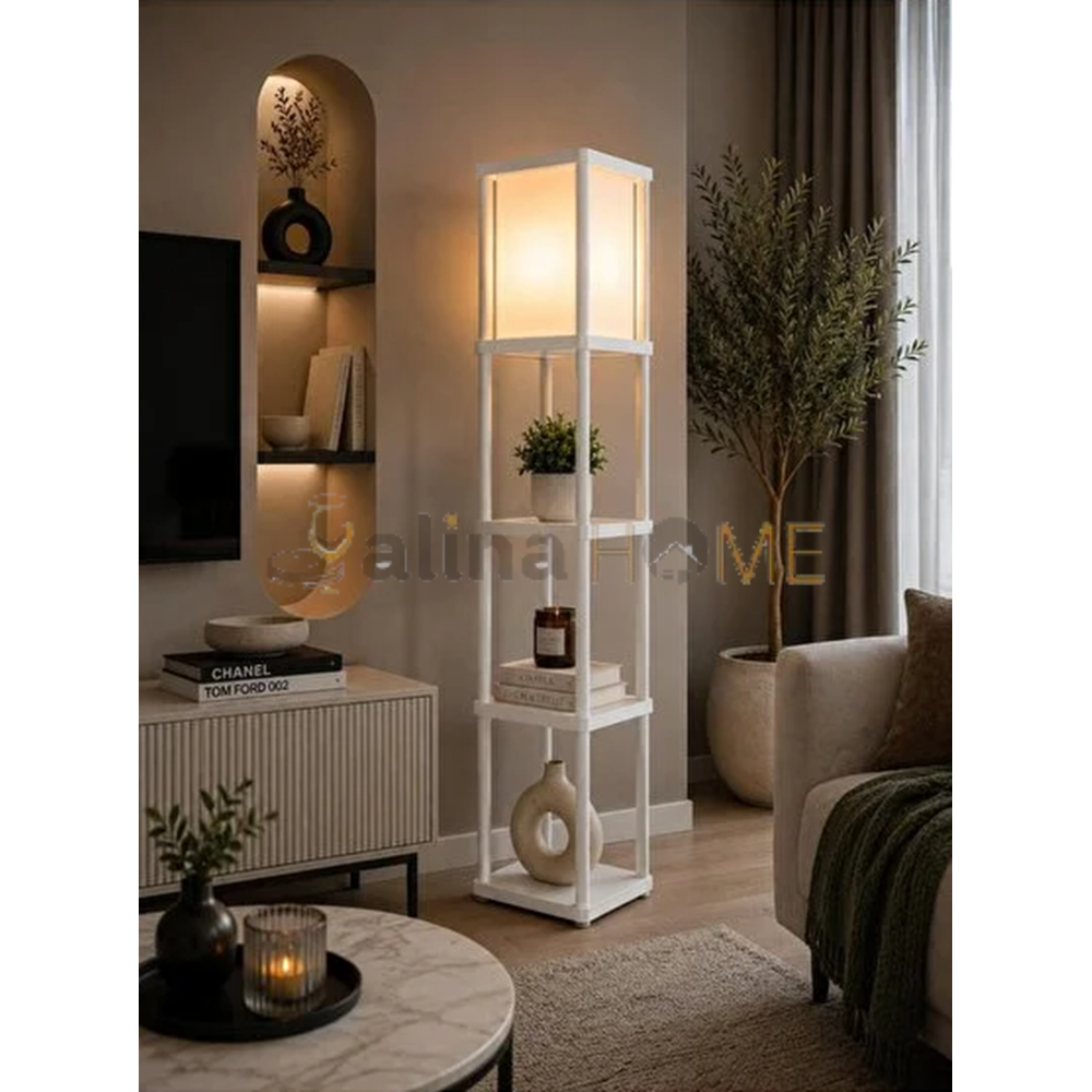 DECOREV ÇOK AMAÇLI LAMBADER 3 RAFLI BEYAZ 135x23x23 CM 1*1