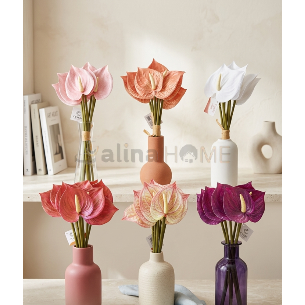 MTR YAPAY ÇİÇEK FLAMİNGO ÇİÇEĞİ 9 LU 1*40
