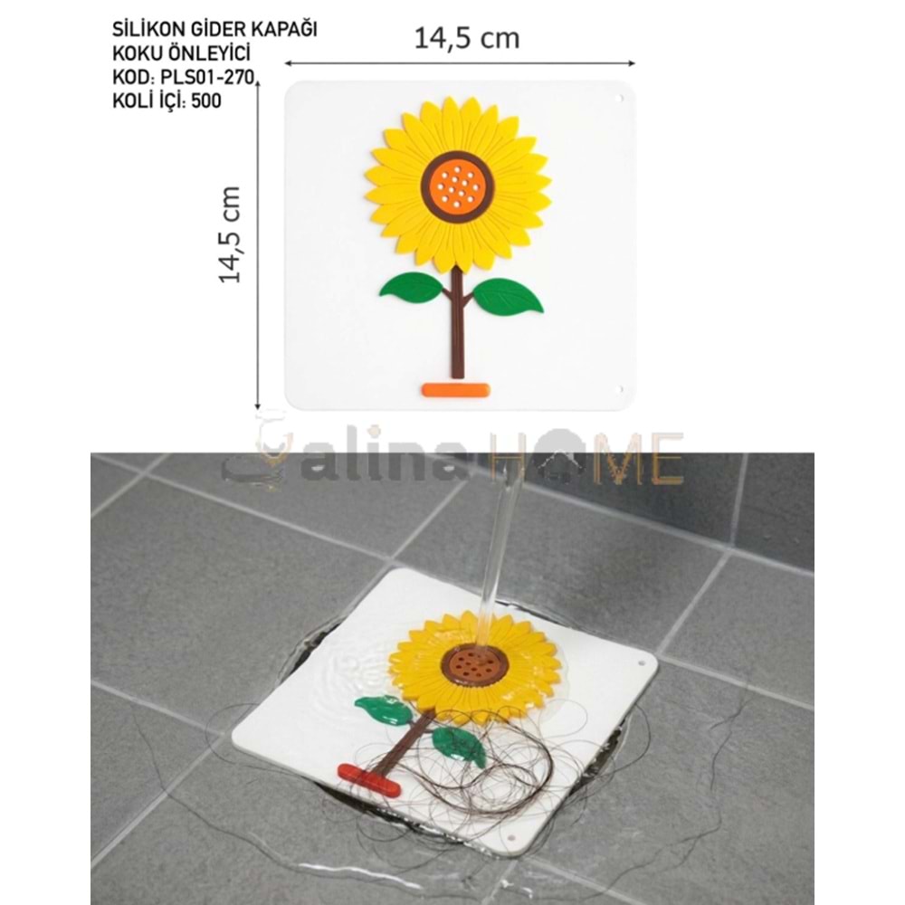 MİLİFE GİDER KOKU ÖNLEYİCİ AYÇİÇEK MODELİ 1*50