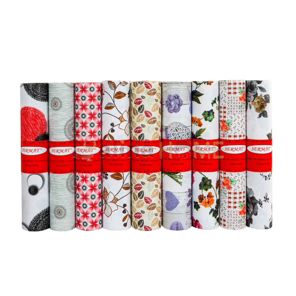 SERMAT DOLAP İÇİ KAYMAZ RAF ÖRTÜSÜ GRİP LİNE 45cm X 15 mt 1*10
