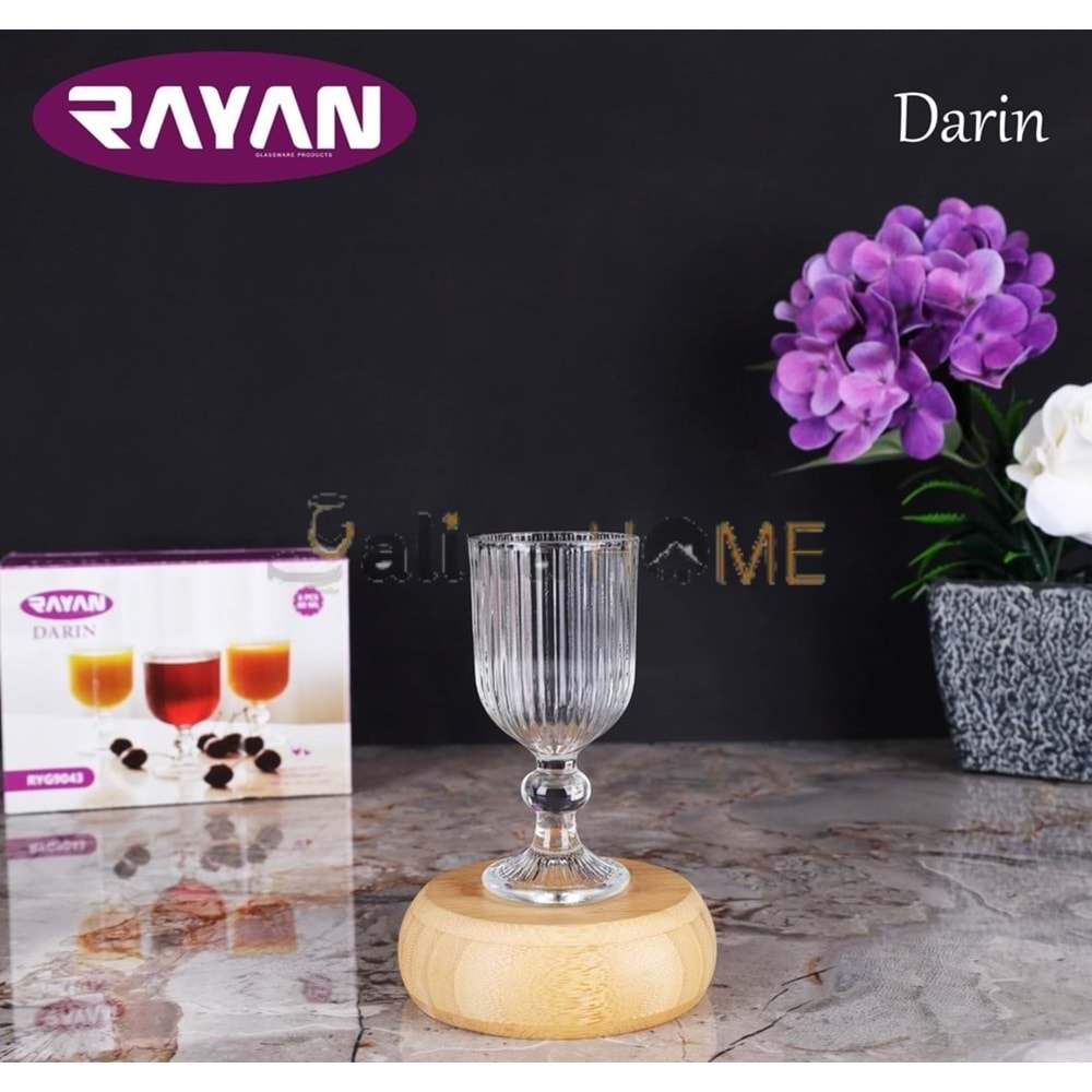 RAYAN CAM KAHVE YANI DARIN 6 LI AYAKLI BARDAK 1*12