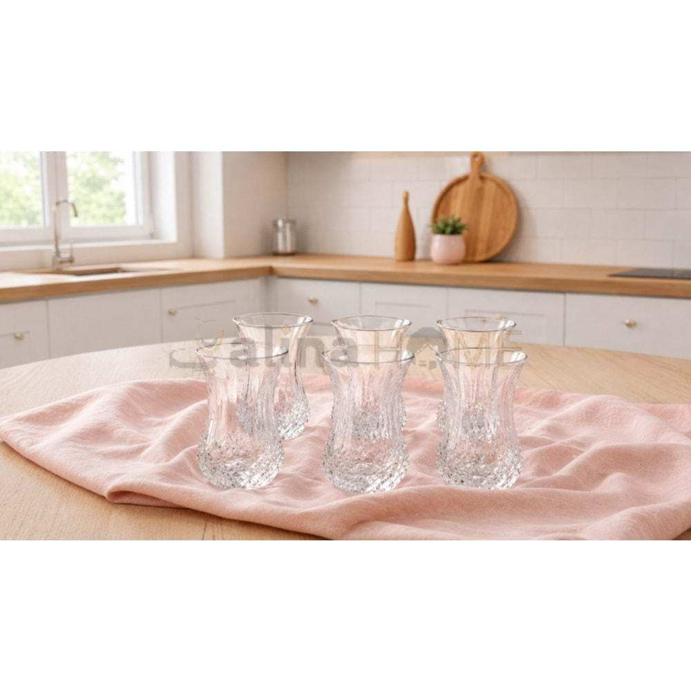 RAYAN CAM ÇAY BARDAĞI LAVİNYA 6 LI 1*12
