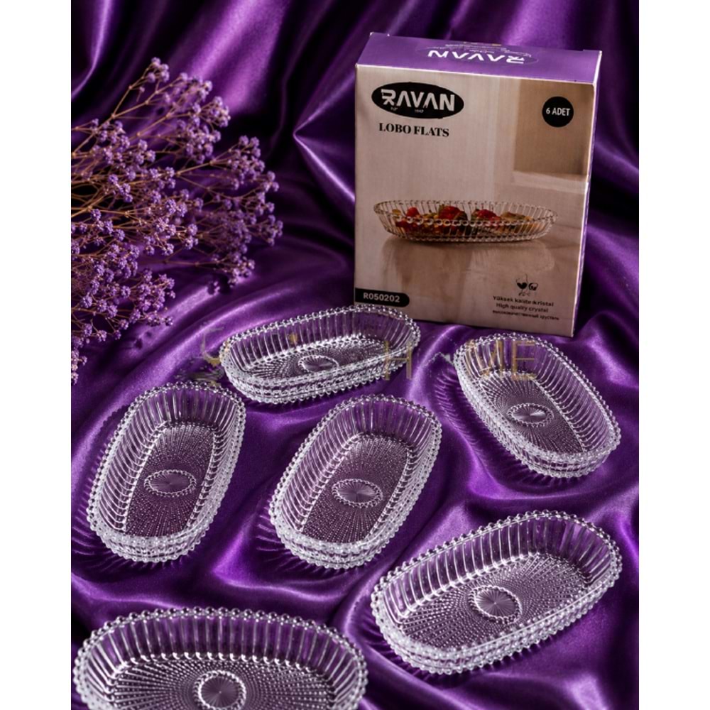 RAYAN CAM SUNUMLUK DOMO PLATE 6 LI 6,5x14,5 CM 1*16