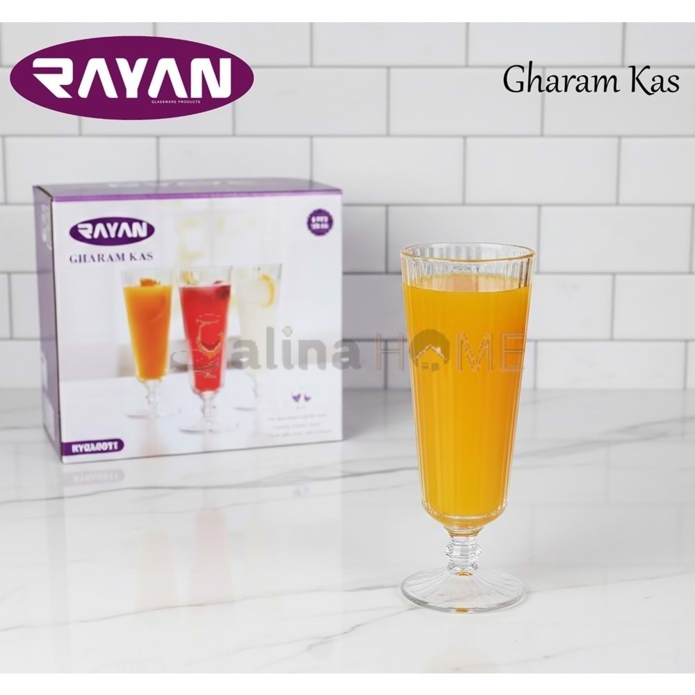 RAYAN CAM KAHVE YANI GHARAM KAS FÜLÜT 6 LI BARDAK 1*8
