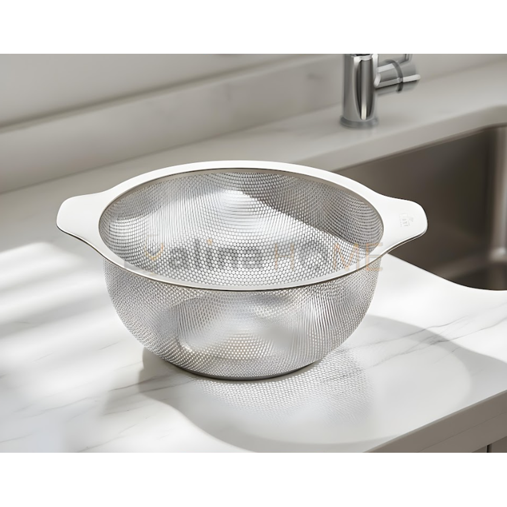 BZD IVORY SÜZGEÇ 304 ÇELİK 24 CM KULPLU SÜZGEÇ 1*60