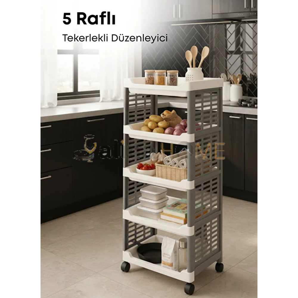 DOLLY ORGANİZER MODÜLER MAXEL 5 KATLI TEKERLEKLİ 30x29x36 CM 1*1