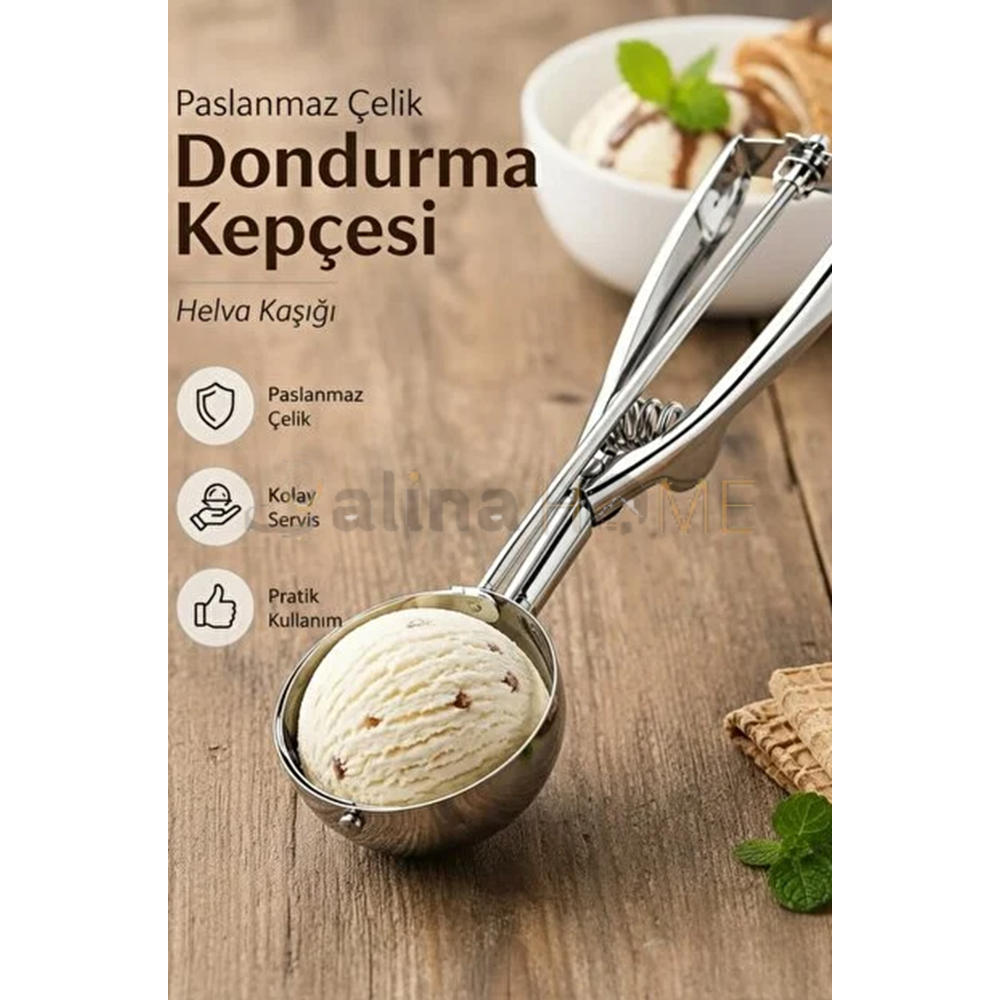 YKT DONDURMA KAŞIĞI METAL BÜYÜK 1*144
