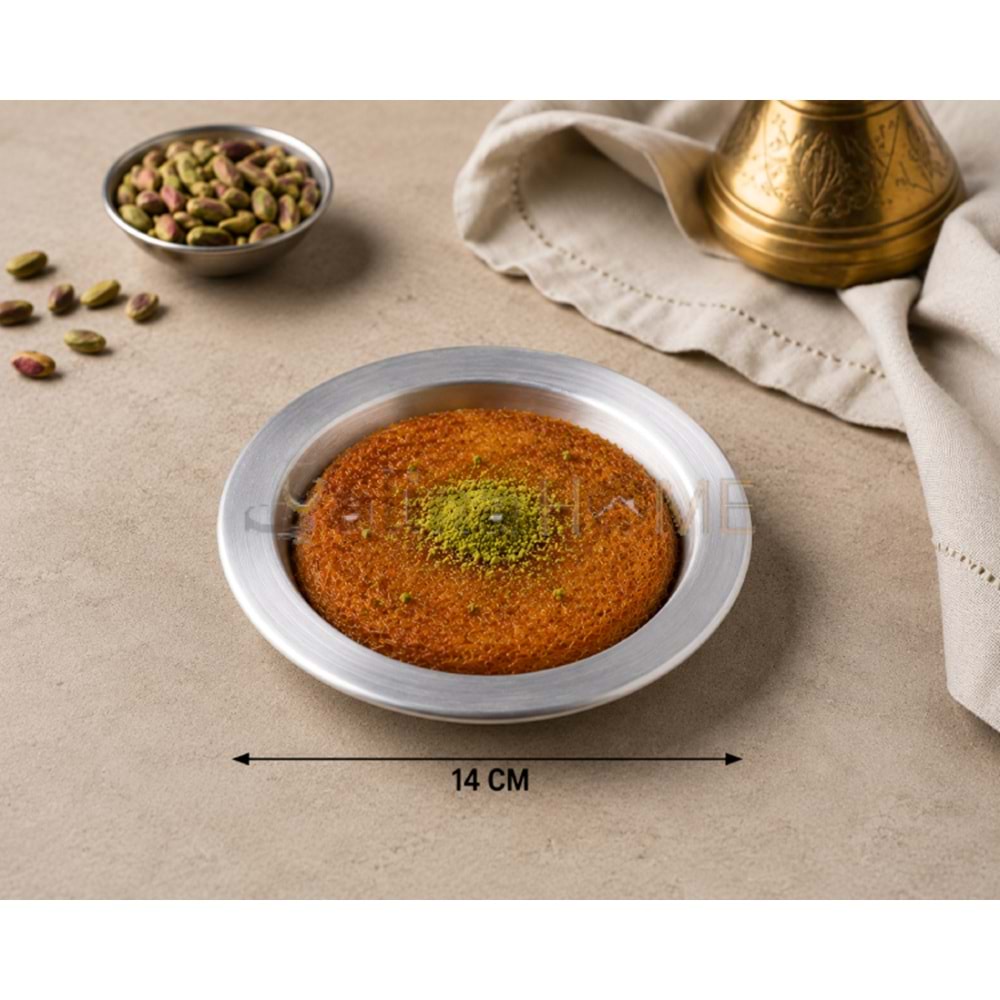 ZEN TEPSİ ALÜMİNYUM 14 CM KÜNEFE TEPSİSİ 1*100