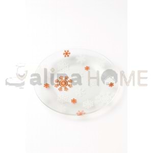 PAŞABAHÇE CAM PASTA TABAĞI KAR TANESİ ADET 1*24