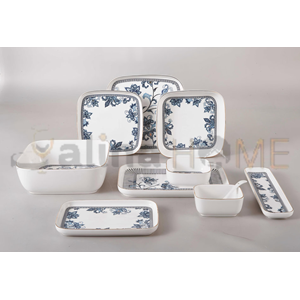 MTR PORSELEN YEMEK TAKIMI 45 PARÇA KARE 1*1