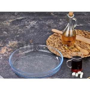 BRART TEPSİ BÜYÜK YUVARLAK OPTİKLİ TEPSİ 31 CM 1*6